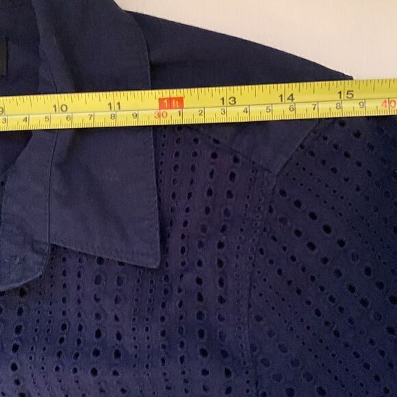 BANANA REPUBLIC Navy Blue , Long Sleeves, Buttons Front Shirt, Size M - Picture 7 of 9